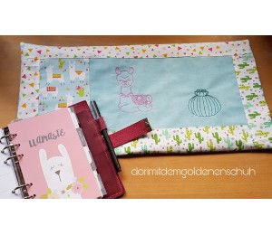 Stickdatei - Lama 4 Line Art